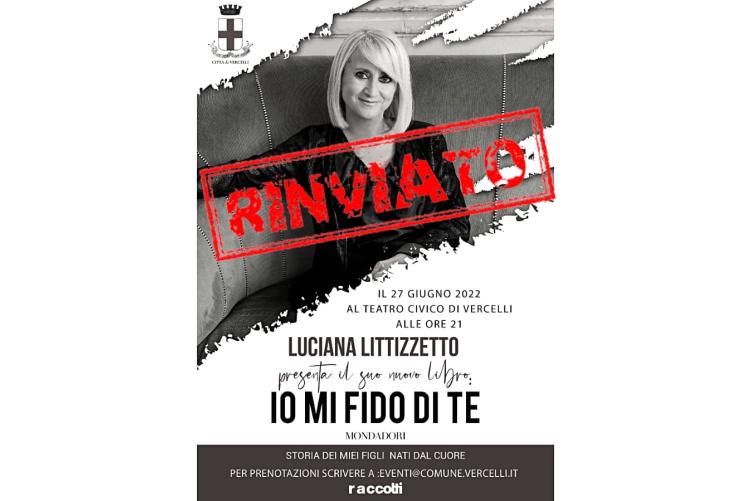 RINVIATO - Luciana Littizzetto Presenterà Il Suo Ultimo Libro “Io Mi ...